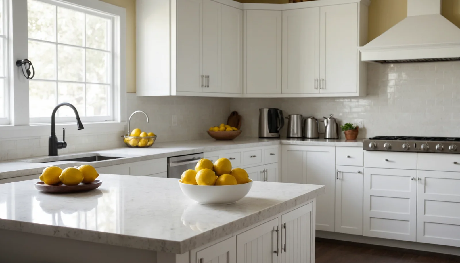 Illustrative photo: spotless modern kitchen in an American home
